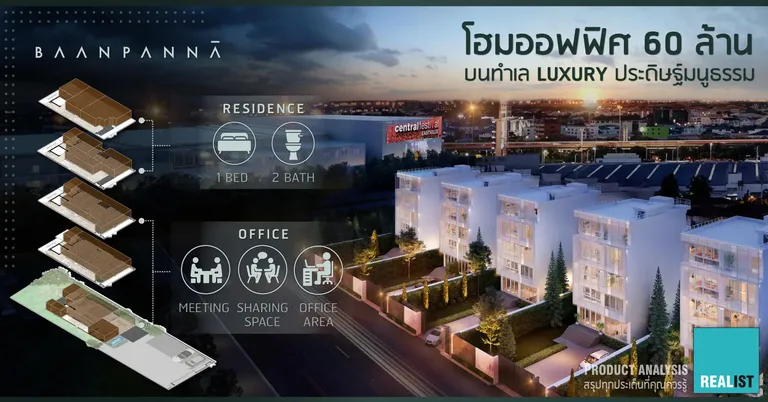 โฮมออฟฟิศ 60 ล้าน บนทำเล Luxury ถ.ประดิษฐ์มนูธรรม