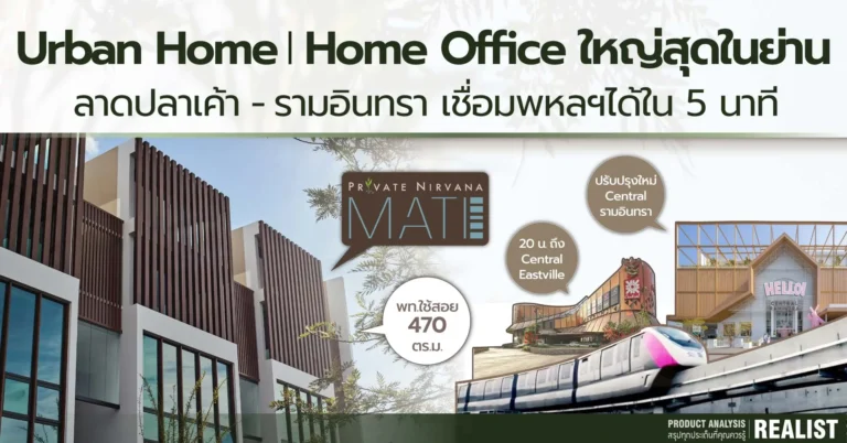 Urban Home | Home Office 4.5 ชั้น - ใหญ่สุดในย่าน ใกล้เลียบด่วนรามอินทรา