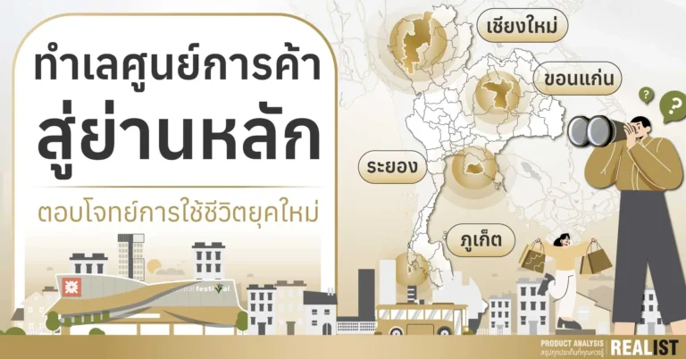 ทำเลศูนย์การค้าสู่ย่านหลัก ที่ตอบโจทย์การใช้ชีวิตยุคใหม่