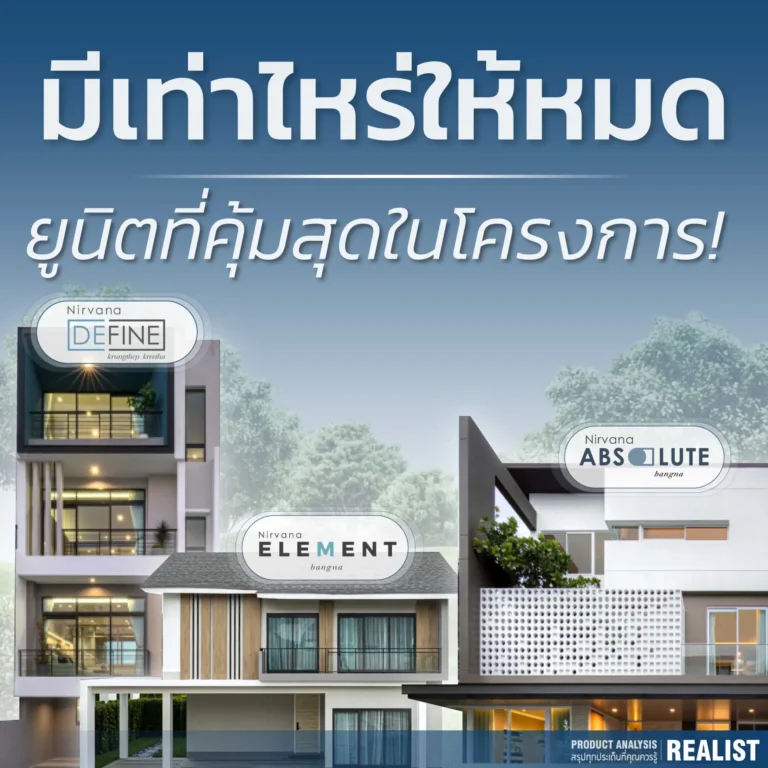 บ้านตัวอย่าง มีเท่าไรให้หมด ยูนิตที่คุ้มสุดในโครงการ